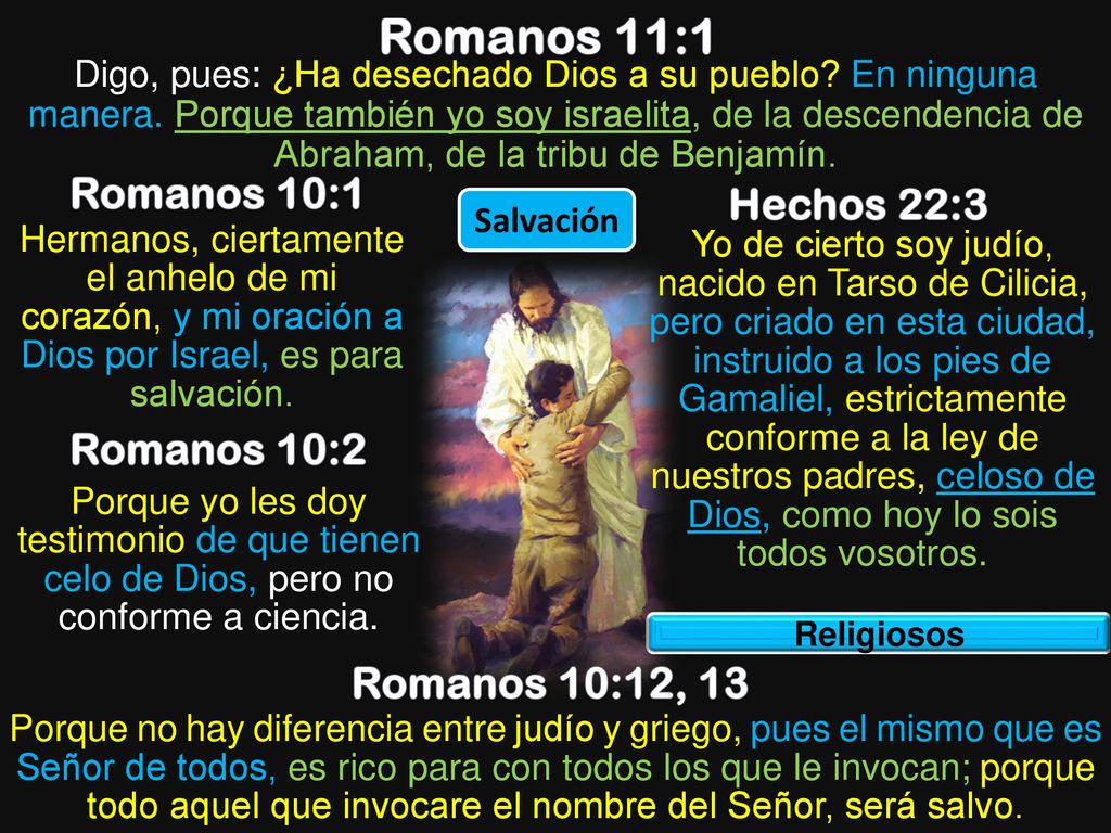 Romanos 11:1 Romanos 10:1 Hechos 22:3 Romanos 10:2 Romanos 10:12, 13