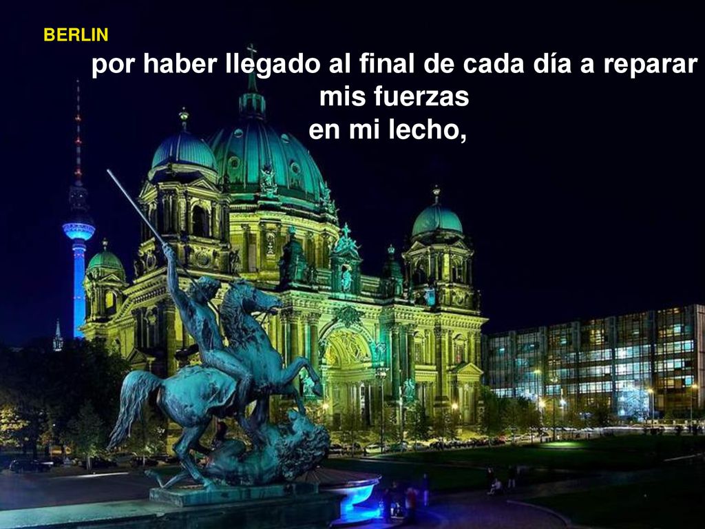 por haber llegado al final de cada día a reparar