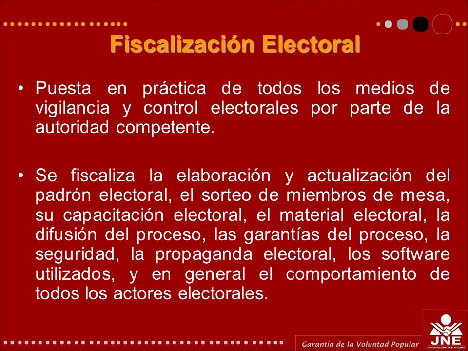 Fiscalización Electoral