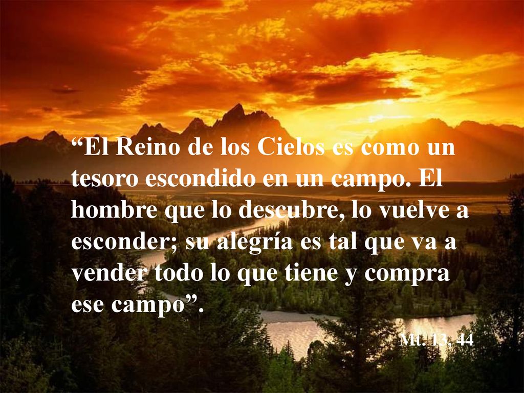 El Reino de los Cielos es como un tesoro escondido en un campo