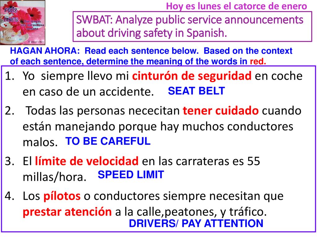El límite de velocidad en las carrateras es 55 millas/hora.