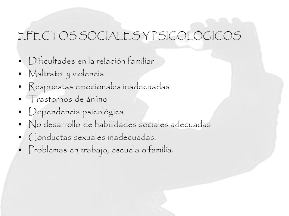 EFECTOS SOCIALES Y PSICOLÓGICOS