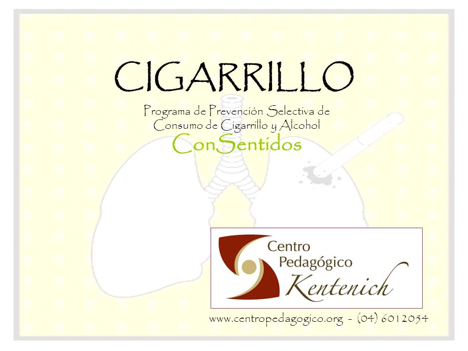 Programa de Prevención Selectiva de Consumo de Cigarrillo y Alcohol