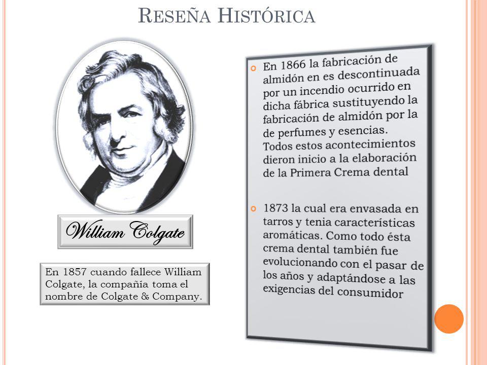 William Colgate Reseña Histórica