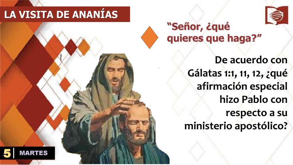 LA VISITA DE ANANÍAS Señor, ¿qué quieres que haga