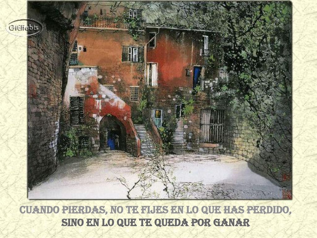 Cuando pierdas, no te fijes en lo que has perdido,