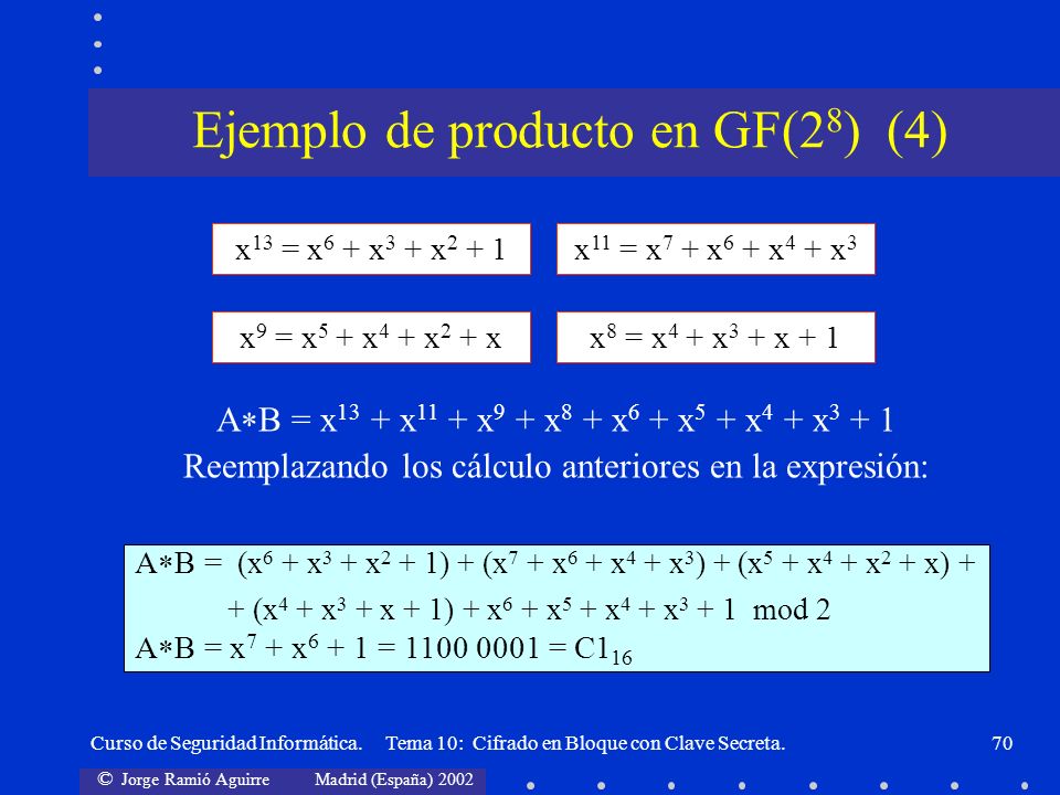 Ejemplo de producto en GF(28) (4)