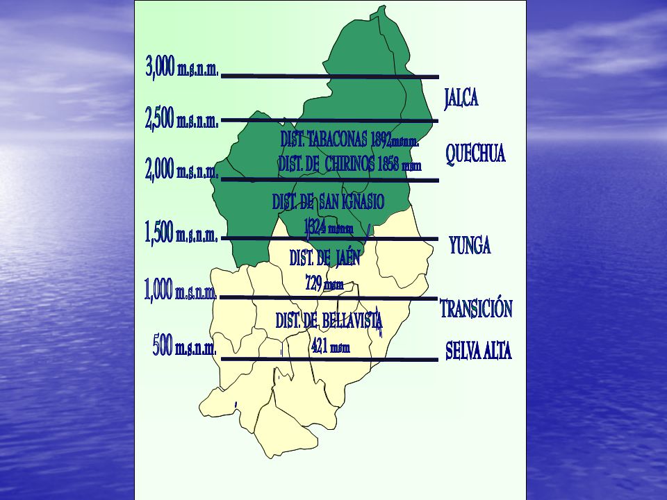HUARANGO SAN JOSE DE. LOURDES. SAN IGNACIO. CHIRINOS. TABACONAS. LA COIPA. SANTA ROSA. BELLAVISTA.