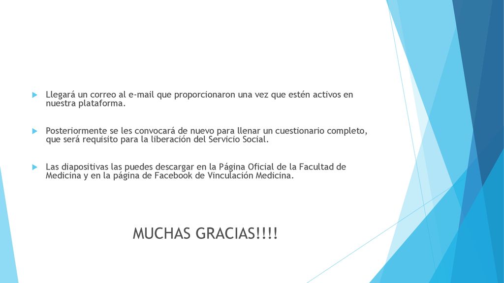 Llegará un correo al  que proporcionaron una vez que estén activos en nuestra plataforma.
