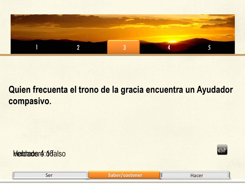 Quien frecuenta el trono de la gracia encuentra un Ayudador compasivo.
