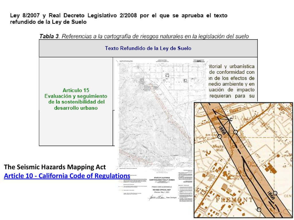 The Seismic Hazards Mapping Act Article 10 - California Code of Regulations