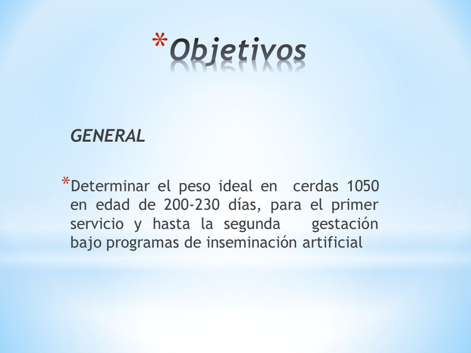 Objetivos GENERAL.