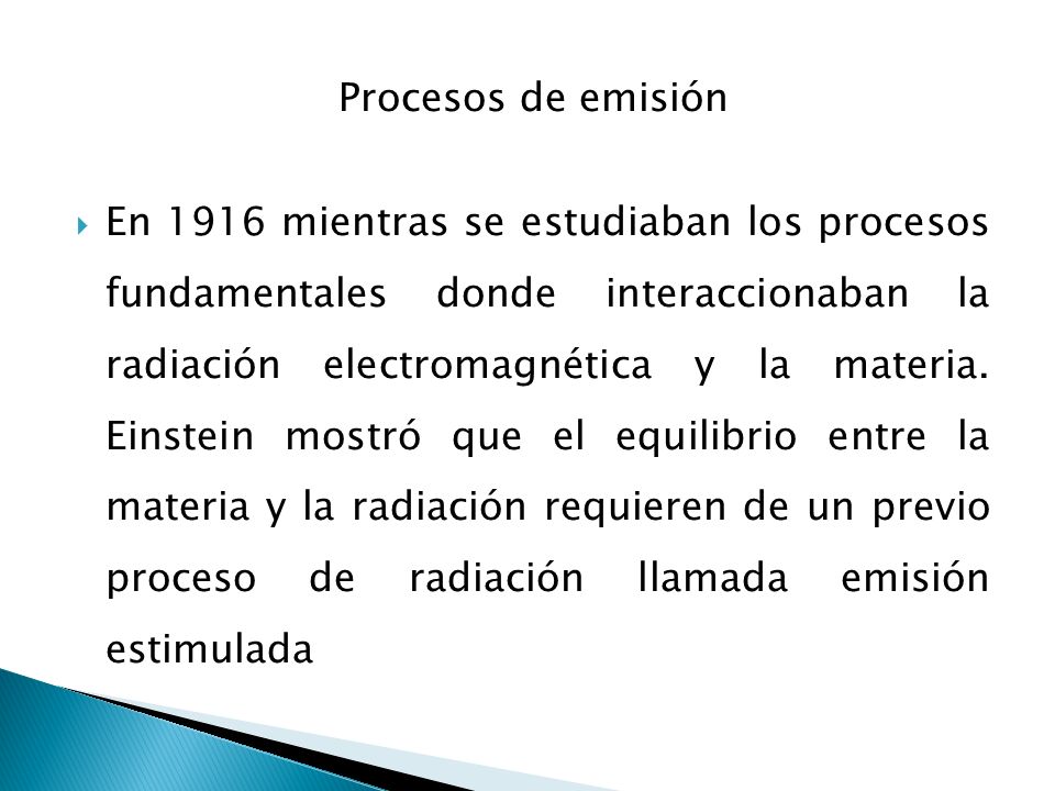 Procesos de emisión