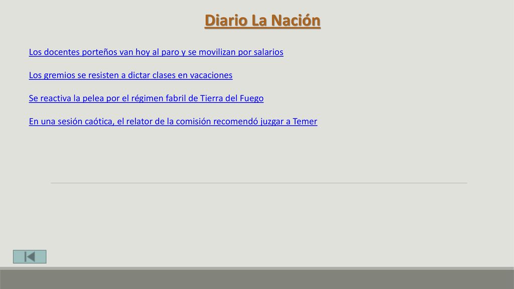 Diario La Nación Los docentes porteños van hoy al paro y se movilizan por salarios. Los gremios se resisten a dictar clases en vacaciones.