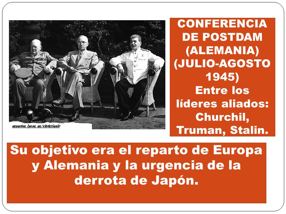 CONFERENCIA DE POSTDAM (ALEMANIA) (JULIO-AGOSTO 1945)