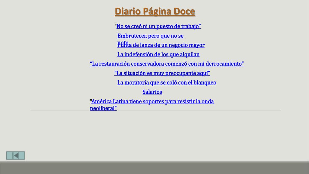 Diario Página Doce No se creó ni un puesto de trabajo