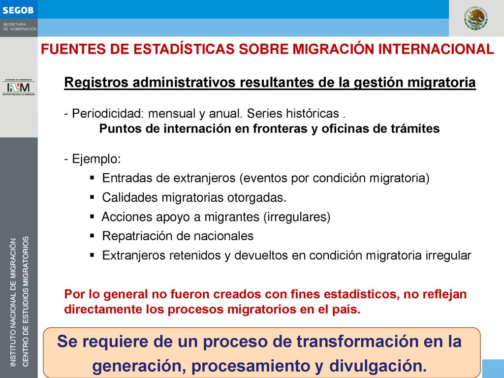 Se requiere de un proceso de transformación en la
