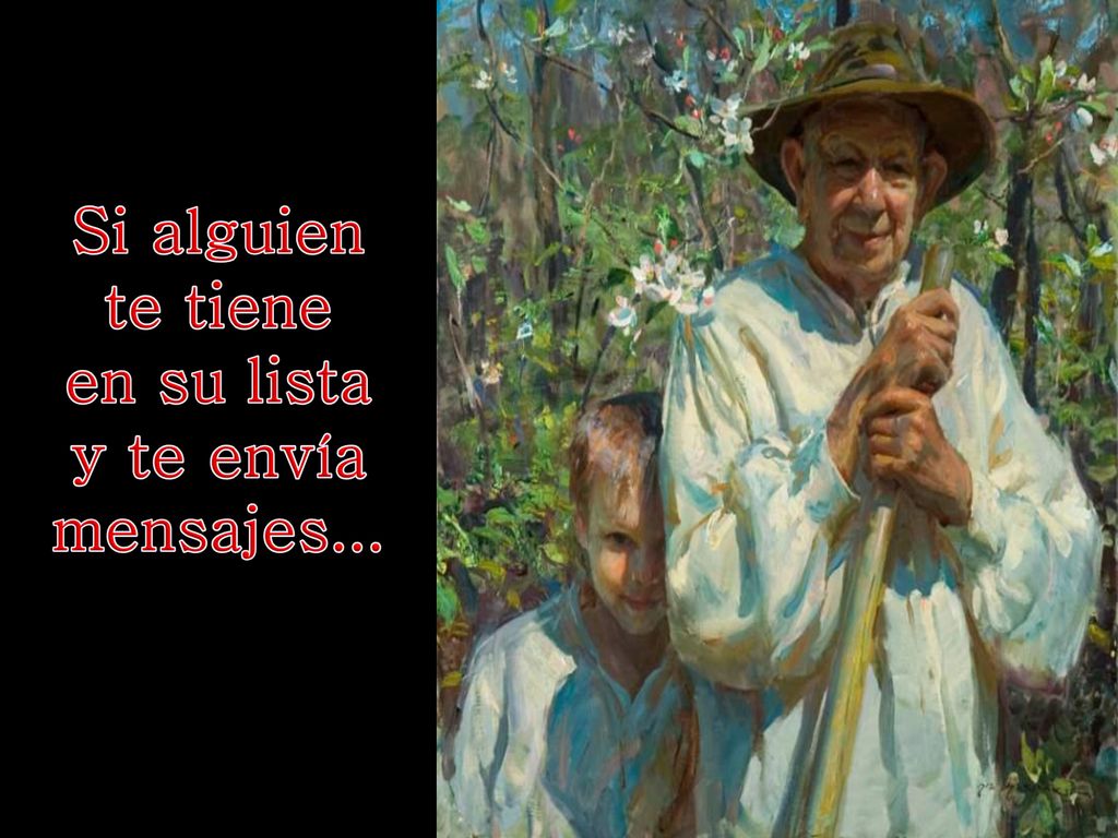 Si alguien te tiene en su lista y te envía mensajes...