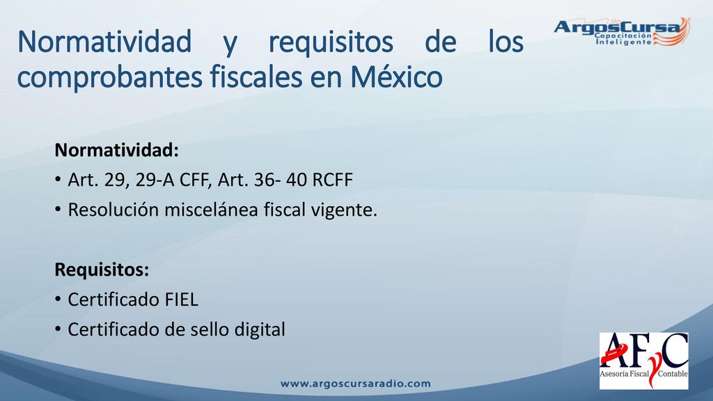 Normatividad y requisitos de los comprobantes fiscales en México