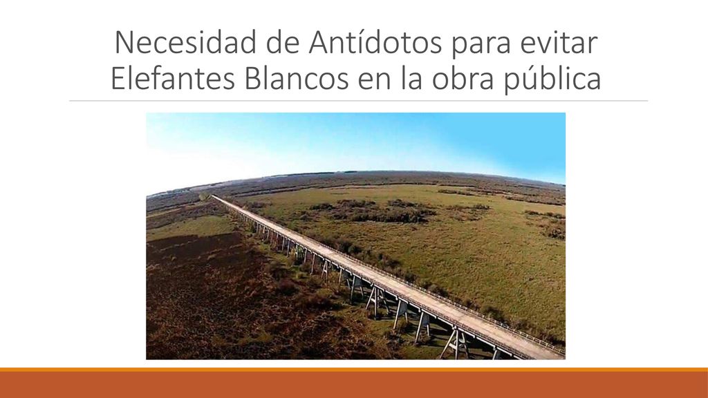 Necesidad de Antídotos para evitar Elefantes Blancos en la obra pública
