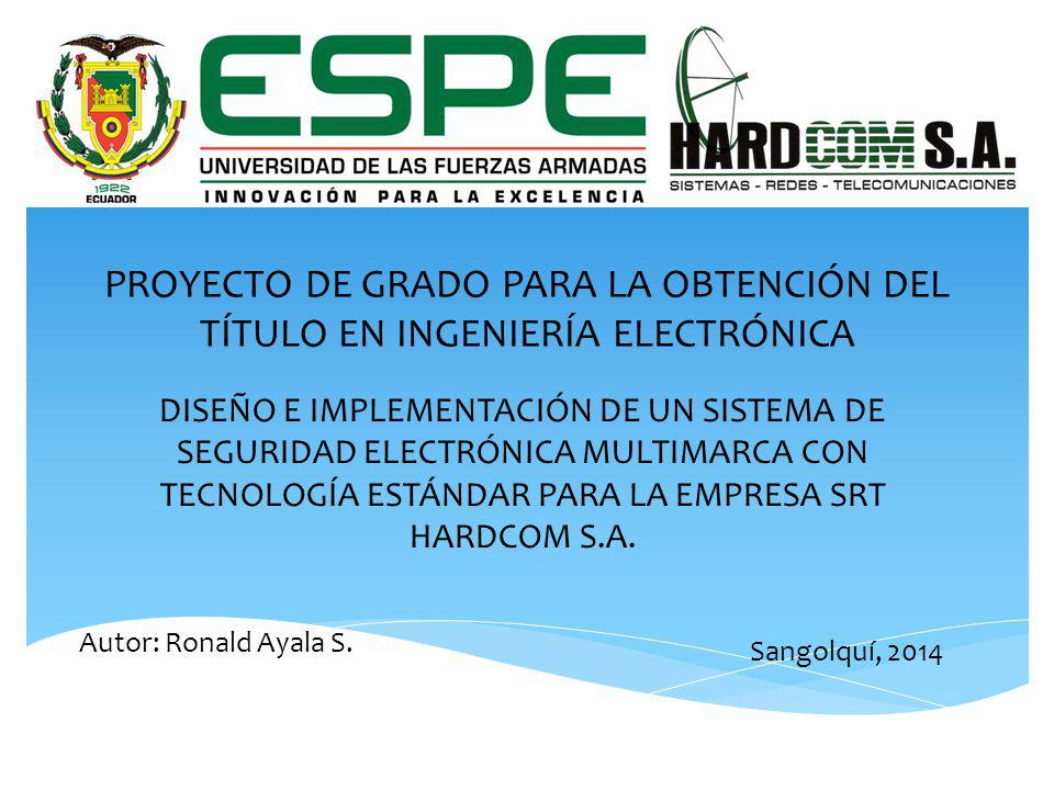 PROYECTO DE GRADO PARA LA OBTENCIÓN DEL TÍTULO EN INGENIERÍA ELECTRÓNICA