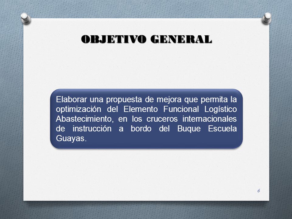OBJETIVO GENERAL
