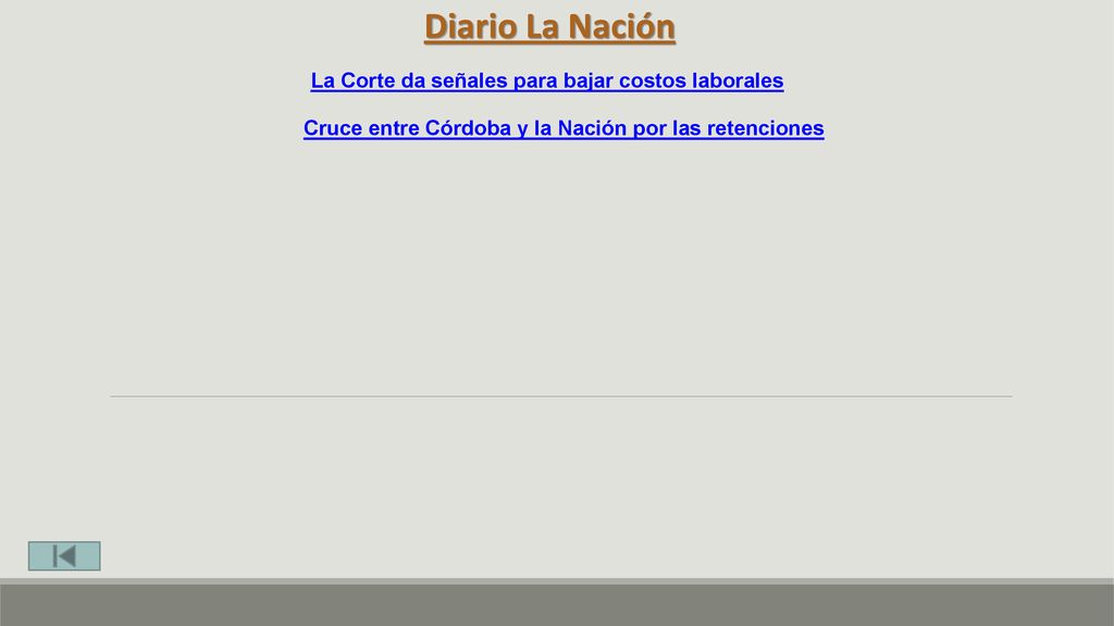 Diario La Nación La Corte da señales para bajar costos laborales