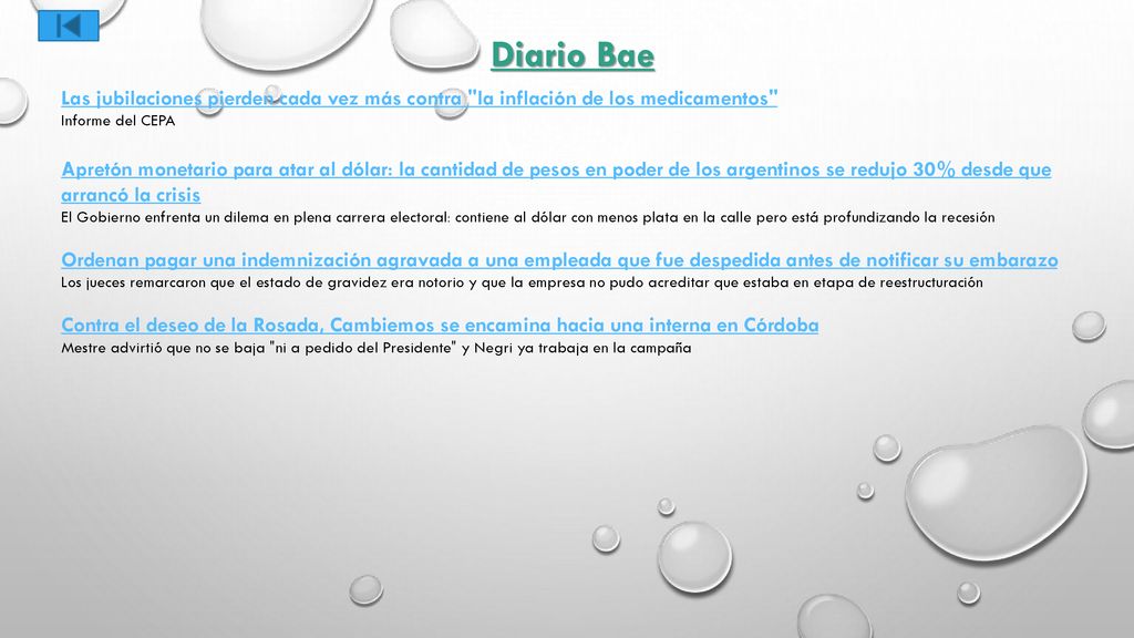 Diario Bae Las jubilaciones pierden cada vez más contra la inflación de los medicamentos Informe del CEPA.
