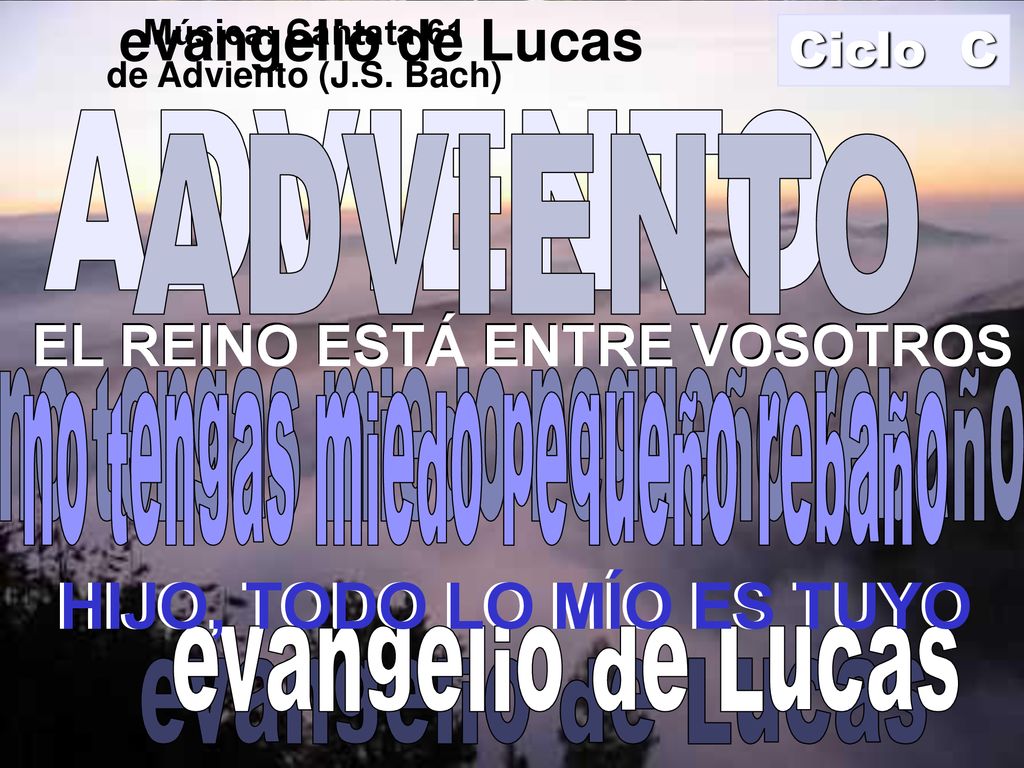 HIJO, TODO LO MÍO ES TUYO HIJO, TODO LO MÍO ES TUYO