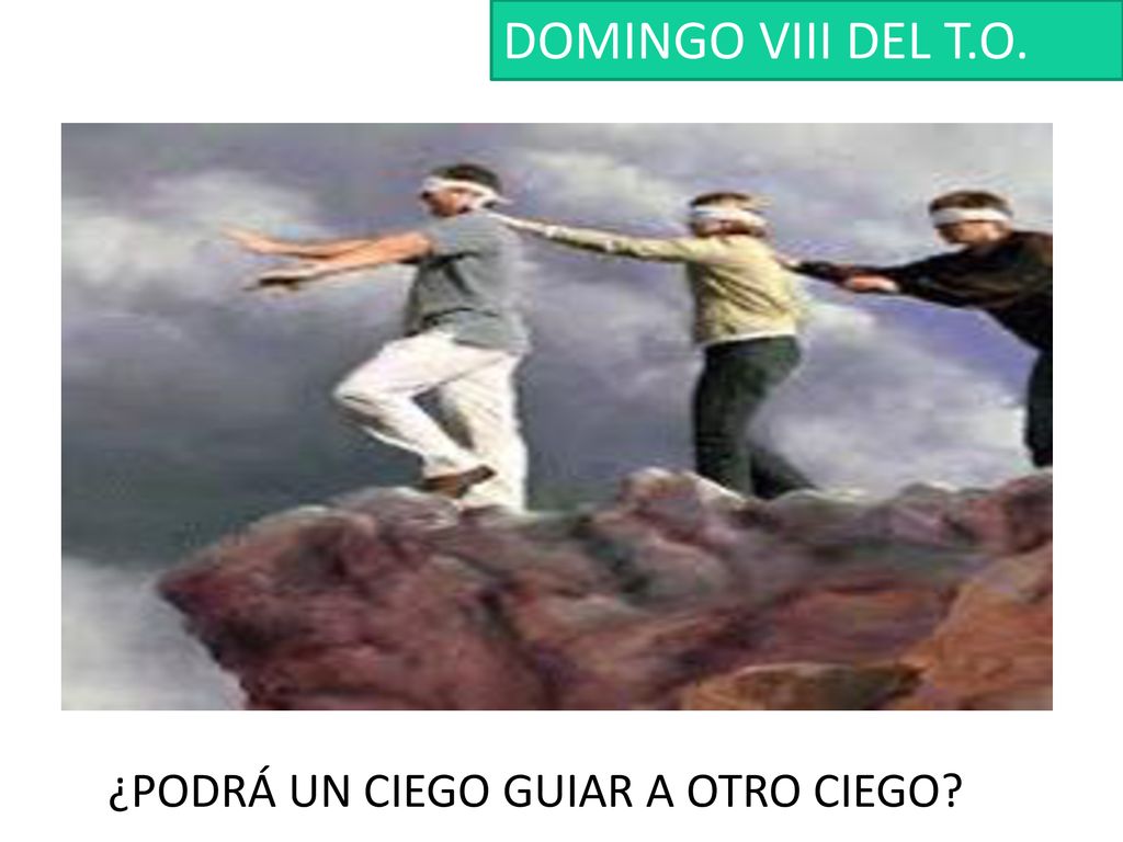 DOMINGO VIII DEL T.O. ¿PODRÁ UN CIEGO GUIAR A OTRO CIEGO