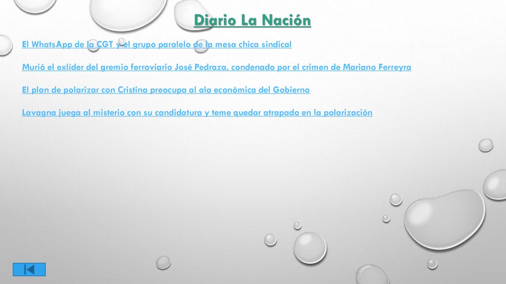 Diario La Nación El WhatsApp de la CGT y el grupo paralelo de la mesa chica sindical.