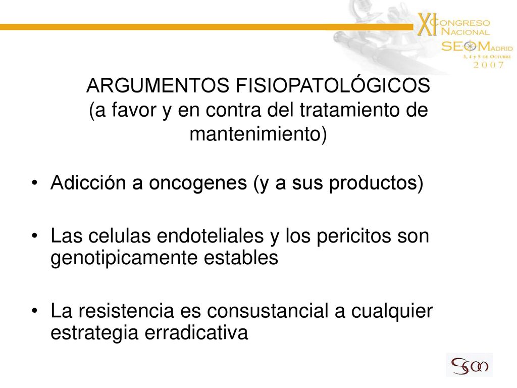 ARGUMENTOS FISIOPATOLÓGICOS (a favor y en contra del tratamiento de mantenimiento)