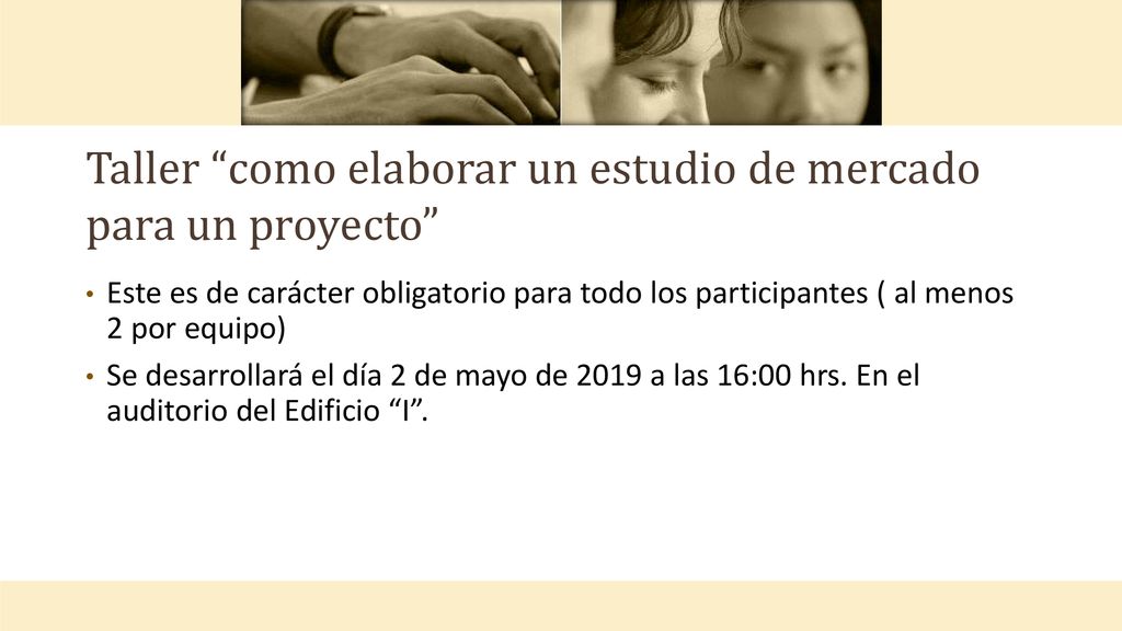 Taller como elaborar un estudio de mercado para un proyecto
