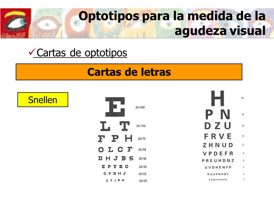 Optotipos para la medida de la agudeza visual
