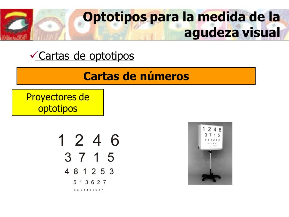 Optotipos para la medida de la agudeza visual