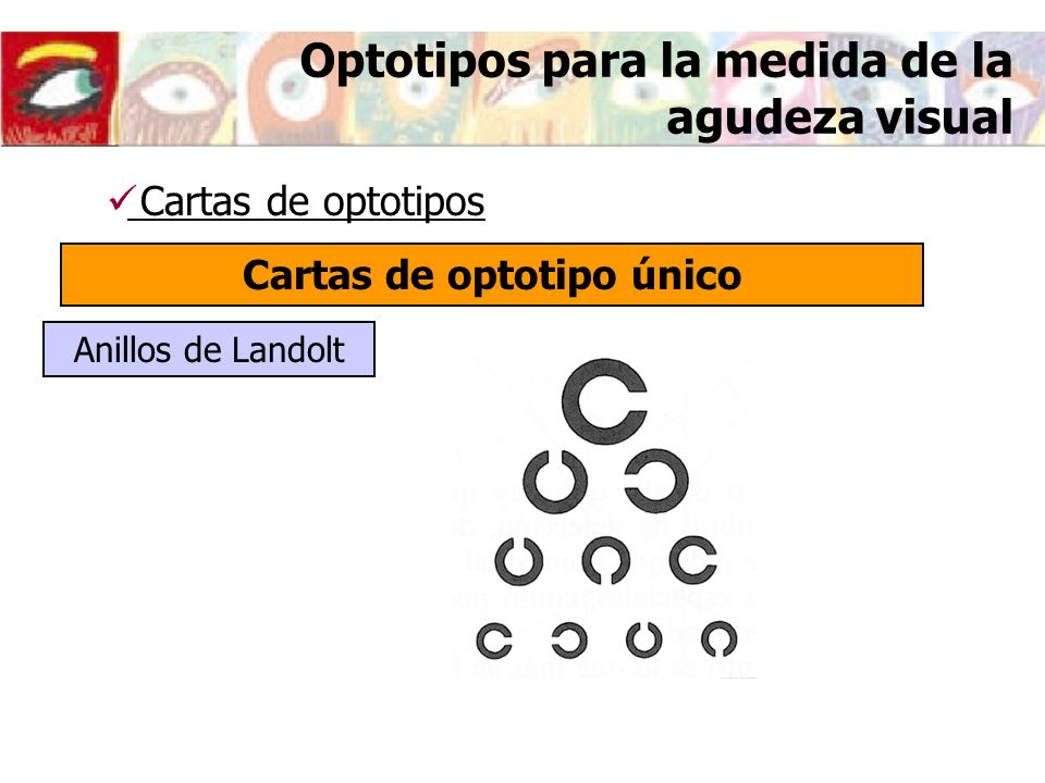 Optotipos para la medida de la agudeza visual