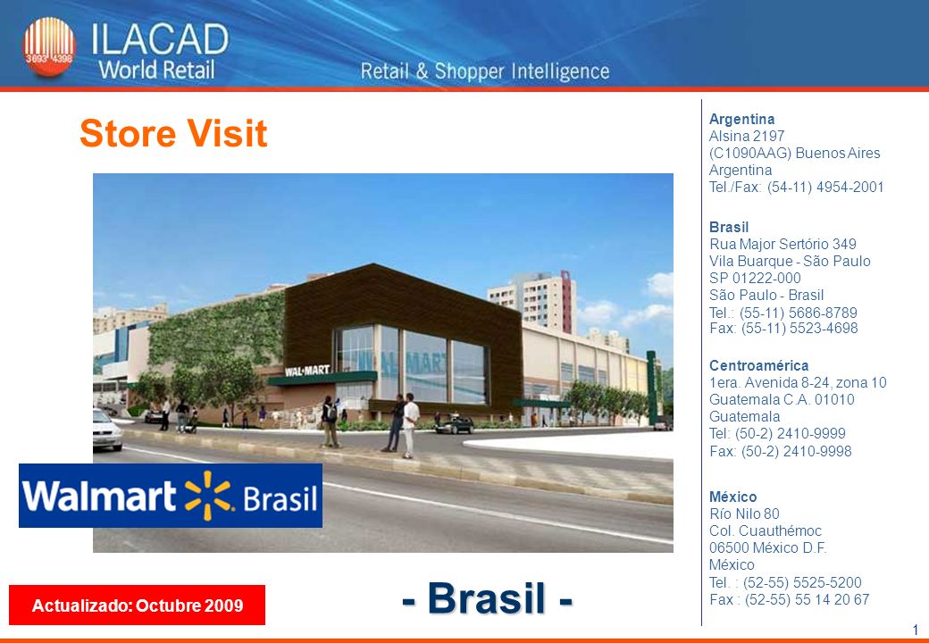 - Brasil - Store Visit Actualizado: Octubre 2009 Argentina