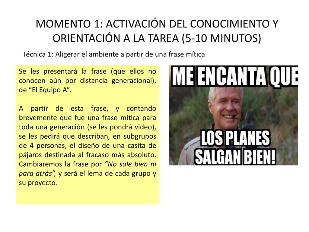 MOMENTO 1: ACTIVACIÓN DEL CONOCIMIENTO Y ORIENTACIÓN A LA TAREA (5-10 MINUTOS)