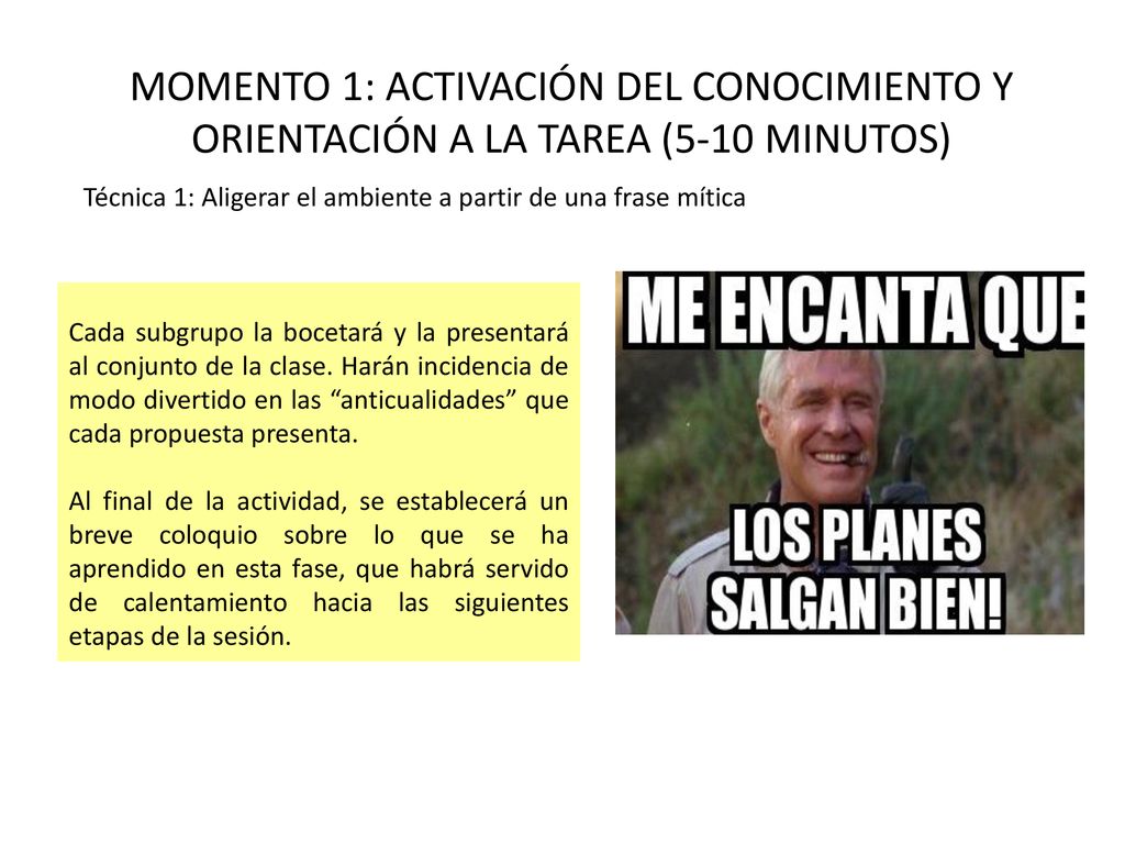 MOMENTO 1: ACTIVACIÓN DEL CONOCIMIENTO Y ORIENTACIÓN A LA TAREA (5-10 MINUTOS)