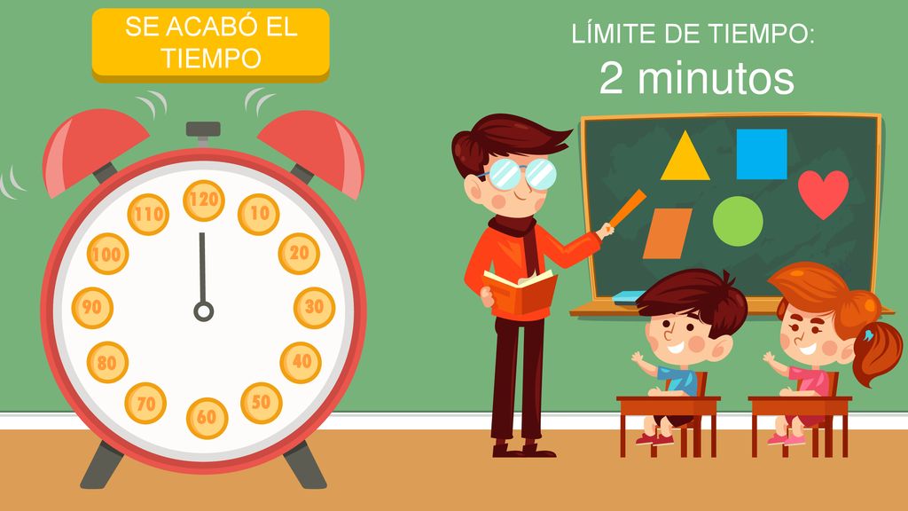 2 minutos INICIAR TEMPORIZADOR SE ACABÓ EL TIEMPO LÍMITE DE TIEMPO: