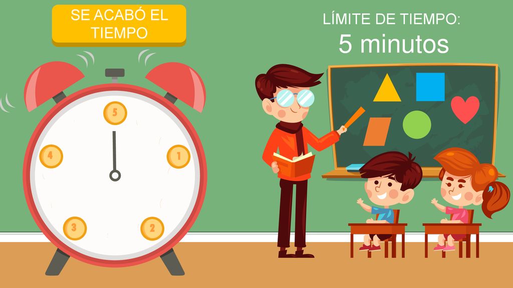 5 minutos INICIAR TEMPORIZADOR SE ACABÓ EL TIEMPO LÍMITE DE TIEMPO: 5