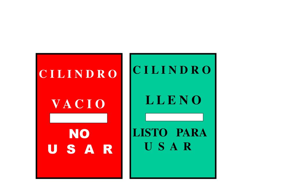 L L E N O V A C I O NO U S A R C I L I N D R O C I L I N D R O PELIGRO