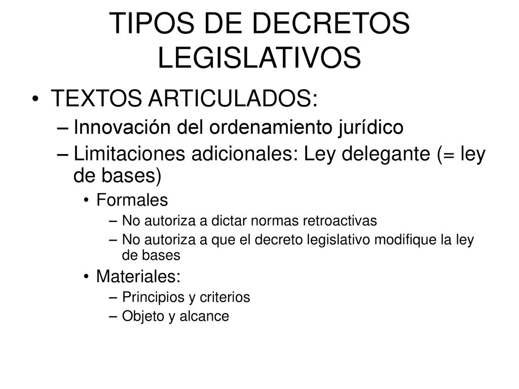 DECRETO LEGISLATIVO Concepto Y Naturaleza Jurídica - Ppt Descargar