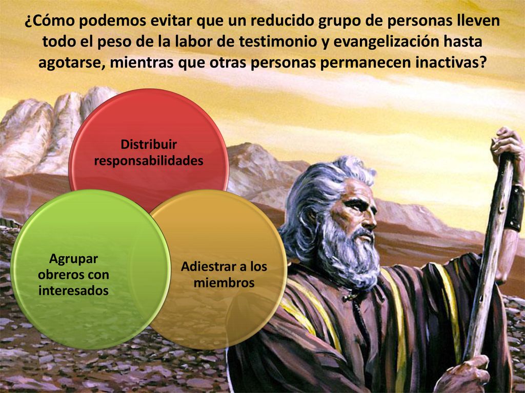 ¿Cómo podemos evitar que un reducido grupo de personas lleven todo el peso de la labor de testimonio y evangelización hasta agotarse, mientras que otras personas permanecen inactivas