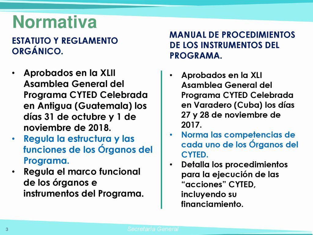 Normativa MANUAL DE PROCEDIMIENTOS DE LOS INSTRUMENTOS DEL PROGRAMA.