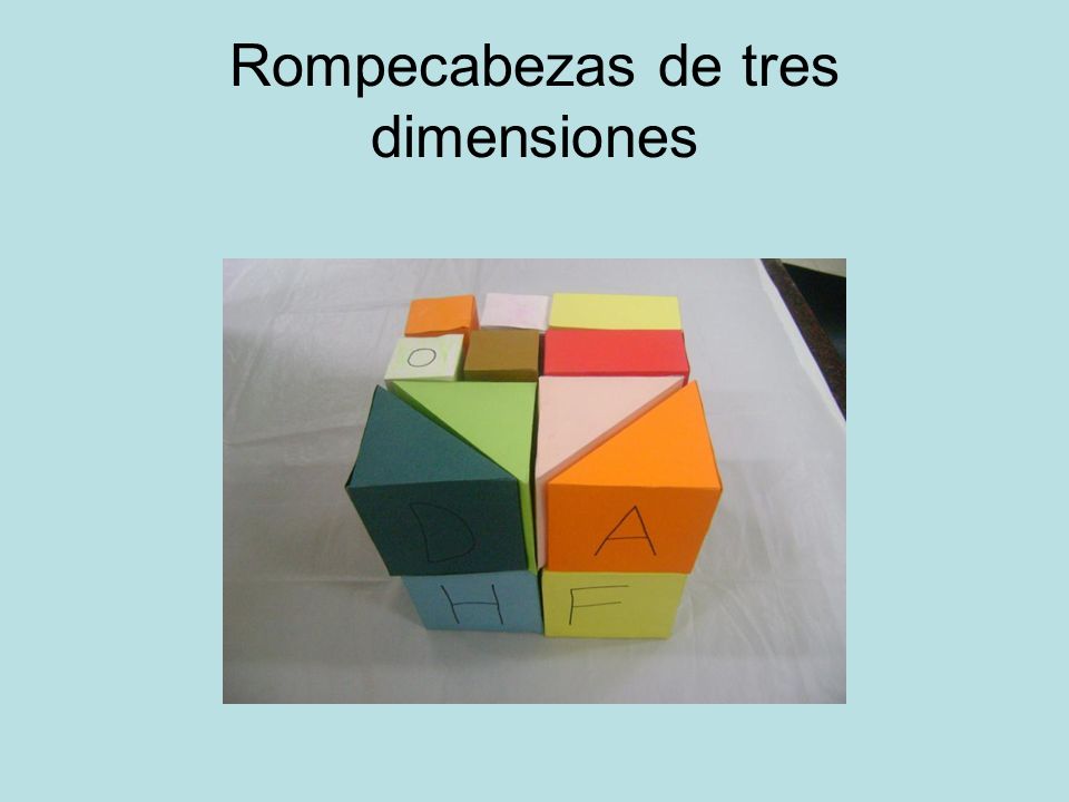 Rompecabezas de tres dimensiones