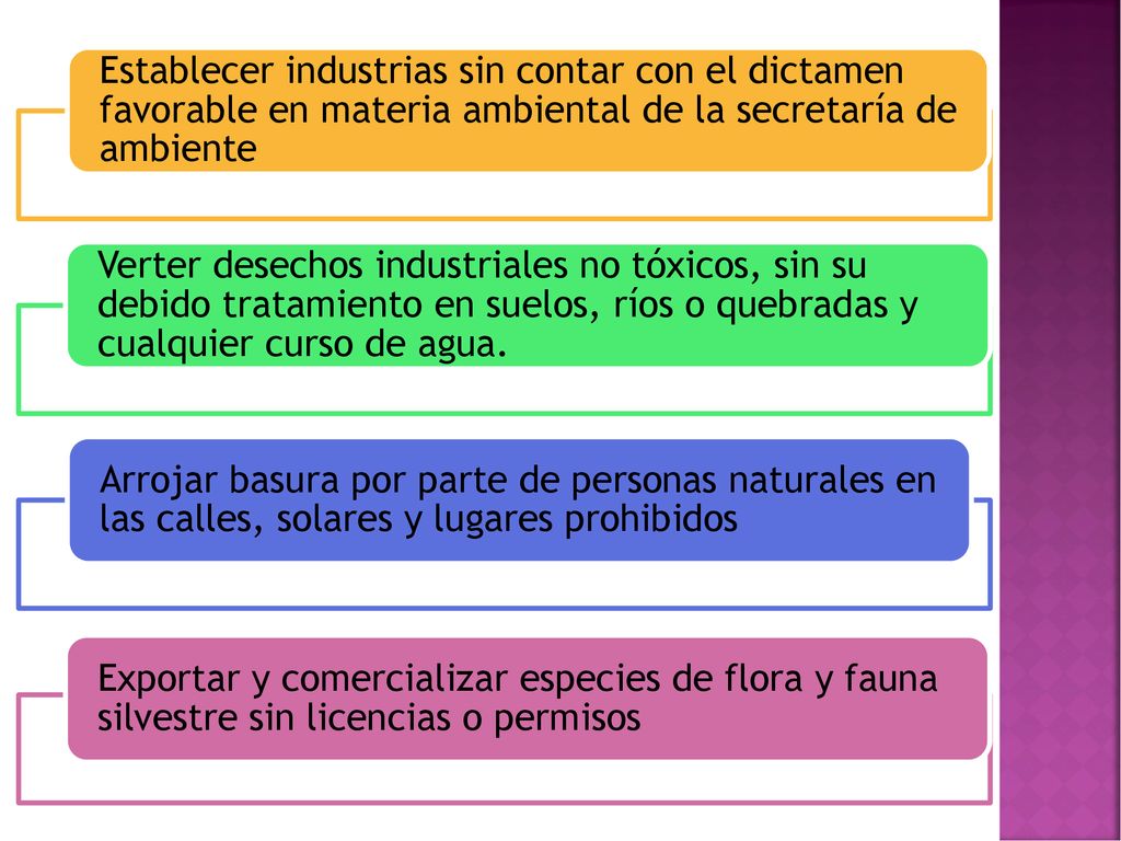 Establecer industrias sin contar con el dictamen favorable en materia ambiental de la secretaría de ambiente