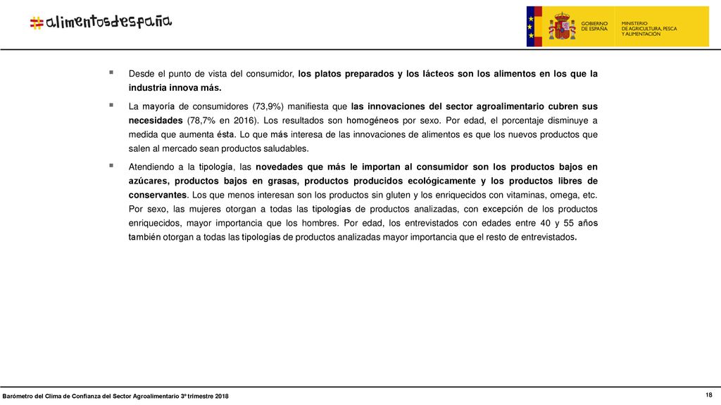 Desde el punto de vista del consumidor, los platos preparados y los lácteos son los alimentos en los que la industria innova más.