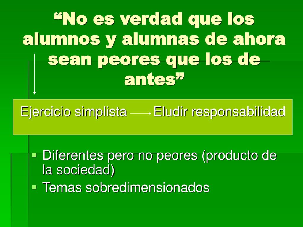 Ejercicio simplista Eludir responsabilidad
