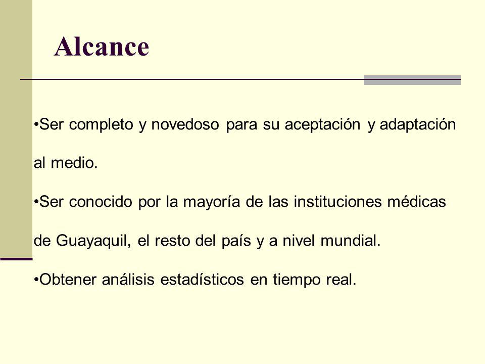 Alcance Ser completo y novedoso para su aceptación y adaptación al medio.